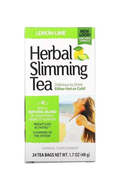 21st Century Lemon & Benzoin Herbal Slimming Tea, Caffeine-Free, 24 Tea Bags (48 g)