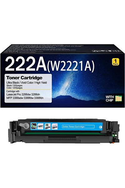 Mint خرطوشة حبر سماوي 222A متوافقة مع سلسلة طابعات HP LaserJet Pro 3288/3388