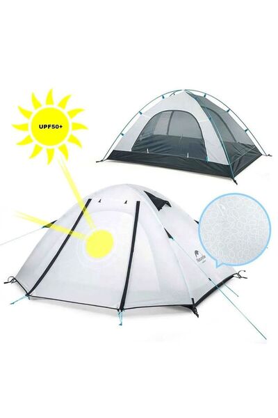 Naturehike 4 Kişilik Kamp Çadırı NH18Z044-P-Beyaz