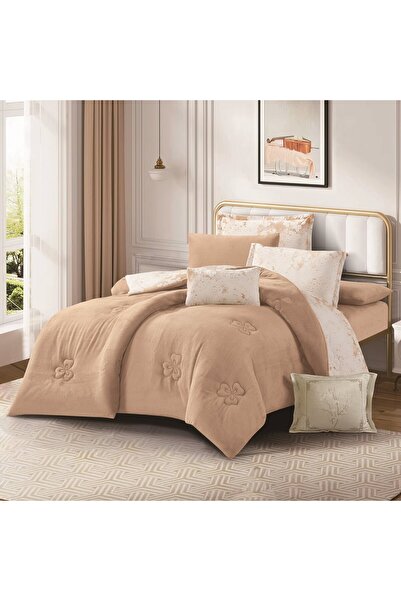 HOURS Horse Winter Bedspread, Fur and Velvet, Heavy Fill, Suitable for Single Bed Size 120 x 200 cm, 4 Pieces, 250 Stitches