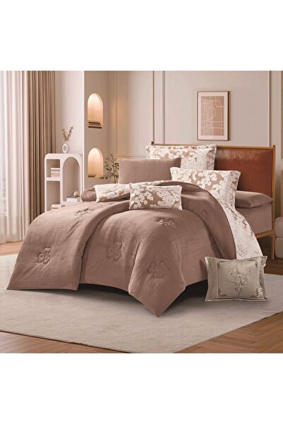 HOURS Horse Winter Bedspread, Fur and Velvet, Heavy Fill, Suitable for Single Bed Size 120 x 200 cm, 4 Pieces, 250 Stitches