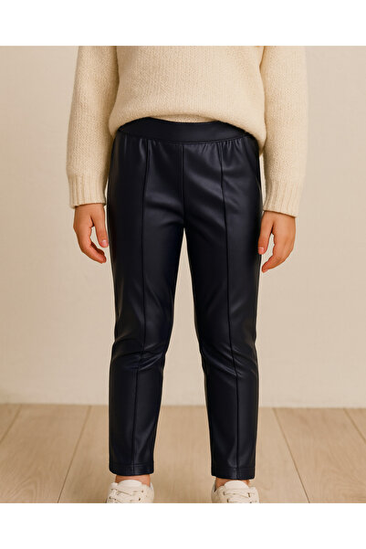 KESKİN BEBE Kız Çocuk Deri Tayt