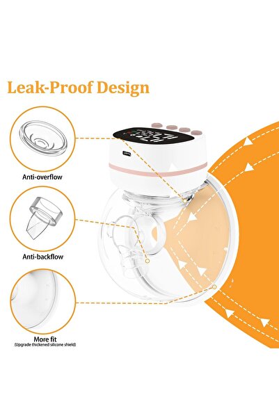 Generic Wearable Electric Breast Pump Wireless Bluetooth App Control Large Suction Hands-Free Portable