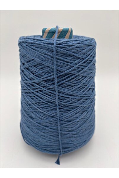 kumasfabrik (500 Gr) Cotton Hand Knitting Yarn-Cotton Yarn-Punch Yarn-Bag Yarn-Pattern Yarn/Indigo Blue