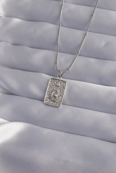Skygo 316L Steel Chain Silver Color Laser Engraved Eye Figure Tarot Necklace - Tj-Bko9018