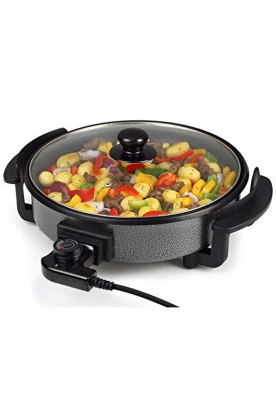 Hope صانعة بيتزا كهربائية ومقلاة شواء - مقلاة كهربائية دائرية غير لاصقة