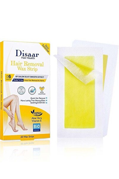 Disaar Desar Wax Strips for Hair Removal with Aloe Vera and Vitamin E - 20 Strips