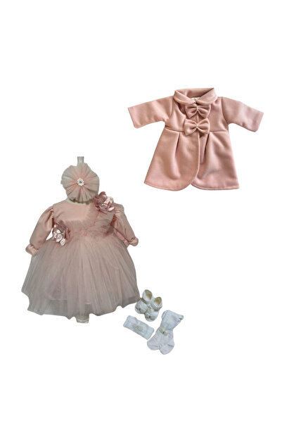 Botez Rochita fetita Ramona – roz prafuit cu palton