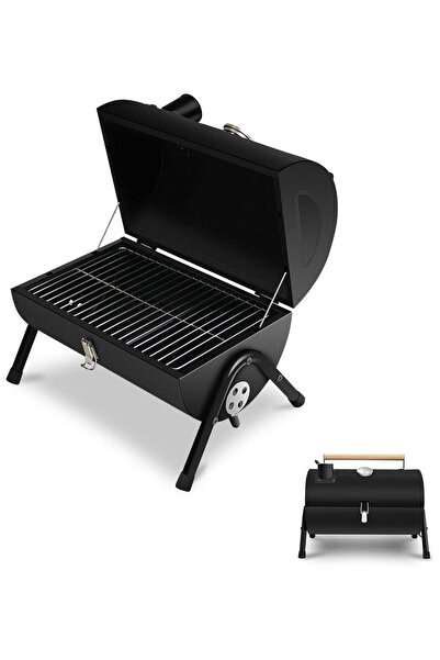 Hope شواية فحم صغيرة محمولة - صغيرة الحجم، خفيفة الوزن، لون أسود