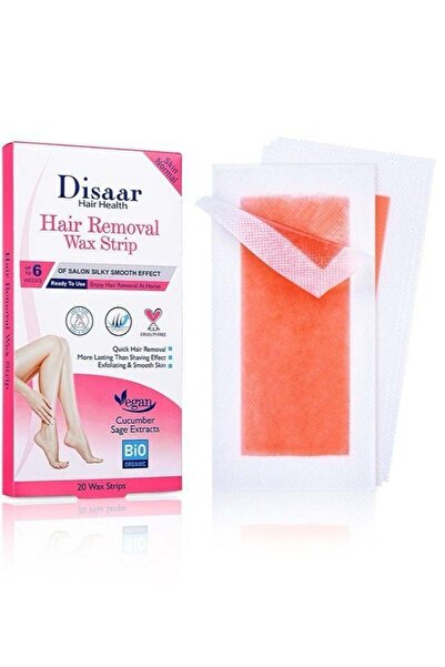 Disaar Wax Strips for Hair Removal with Cucumber - 20 Strips