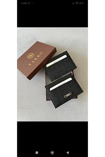 Golden Monogram Patterned Card Holder/Wallet