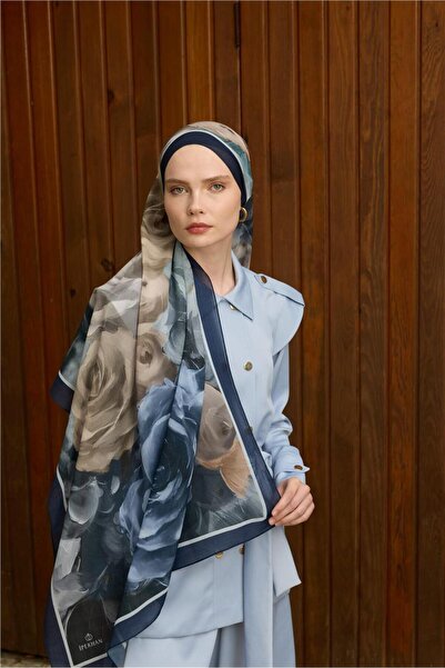 İpekhan Winter Bloom Collection Qupra Shawl 30002-10020