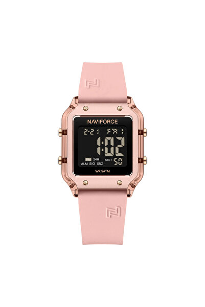 Naviforce Γυναικείο Ρολόι 6105 Rose - Ψηφιακή Οθόνη, Αθλητικό, Casual, Ξυπνητ...