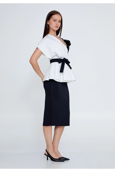 1way Formal dress with belt