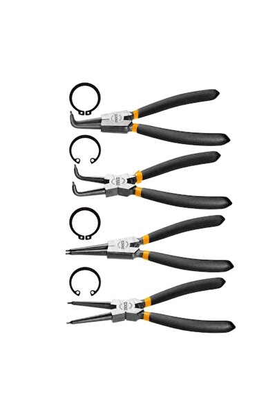 Ingco Set clești Seeger (cu inele de siguranță), INGCO, 4 bucăți