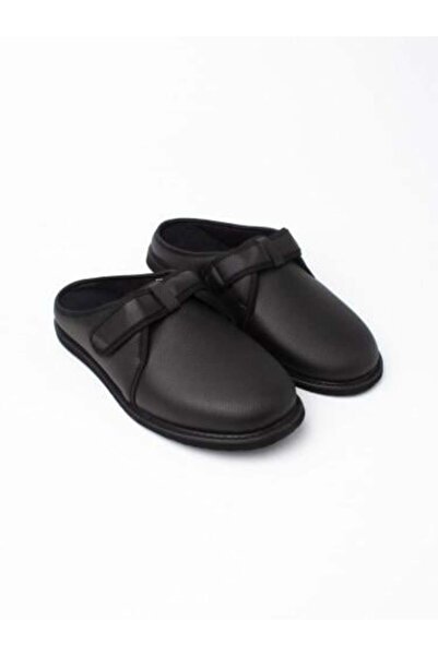 sanad medical حذاء جلدي لمرضى السكري - أسود (HT 813)