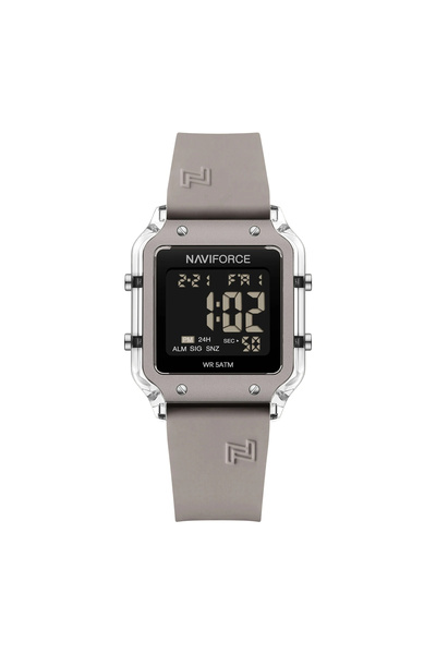 Naviforce Ceas de damă 6105 gri - afișaj digital, sport, casual, alarmă, rezistent la apă 5ATM