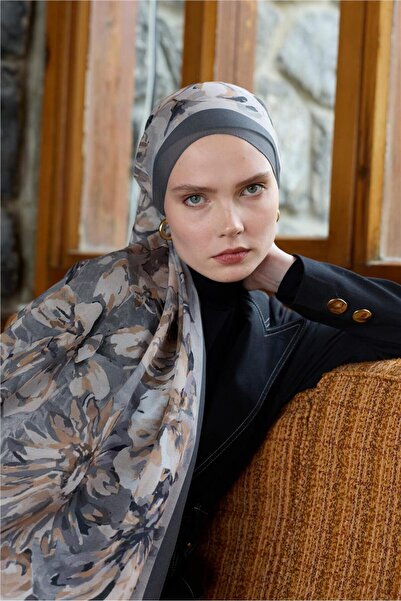 İpekhan Winter Bloom Collection Qupra Shawl 30001-10019