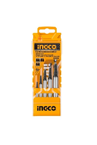 Ingco Set extractoare de șuruburi, INGCO, 5 piese