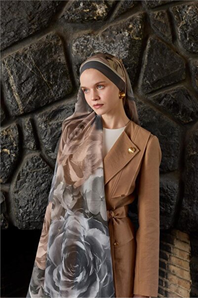 İpekhan Winter Bloom Collection Qupra Shawl 30002-10054