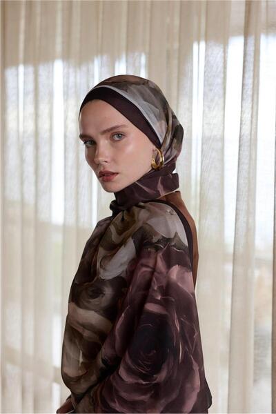 İpekhan Winter Bloom Collection Qupra Shawl 30002-10090