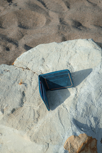 INKD Deri Klasik Erkek Cüzdan - Hakiki Dana Derisi - El İşçiliği