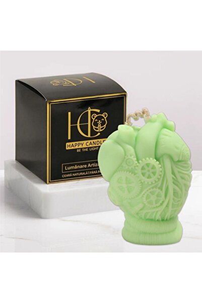 Happy Candles Lumanare parfumata din ceara de soia, Inima Steampunk Model 2, ...