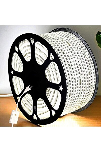 SIKS Bandă LED de Crăciun pentru instalare, impermeabilă, 20 m, 960 LED-uri, alimentare 220V, IP65, albă