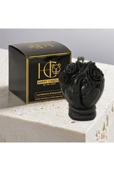 Happy Candles Lumanare din ceara de albine, Inima Steampunk, Model 3, Halloween