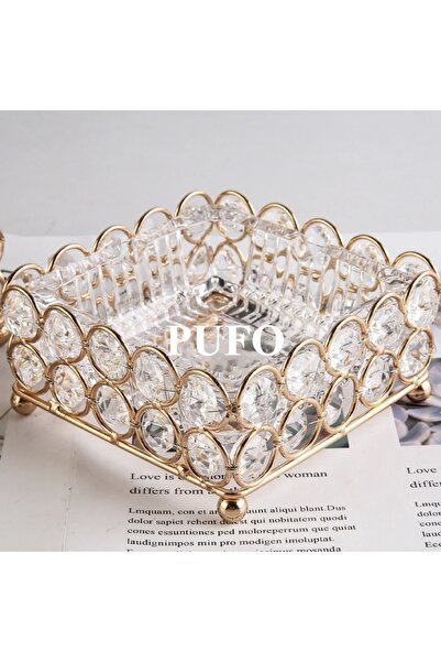 PUFO Elegant Modern Ashtray- Glass and Metal, Elegant Combination for Indoors, Outdoors, Terrace