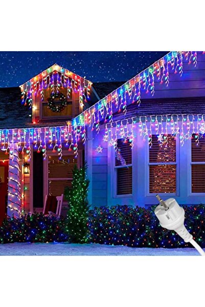 SIKS Instalație de Crăciun multicoloră Tip Fâlfâie/Frangipani, 75 m, 1500 LED...