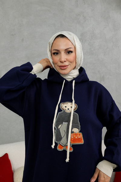 NEW DAĞ Ayıcık kapşonlu Elbise