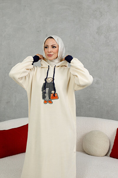 NEW DAĞ Ayıcık kapşonlu Elbise