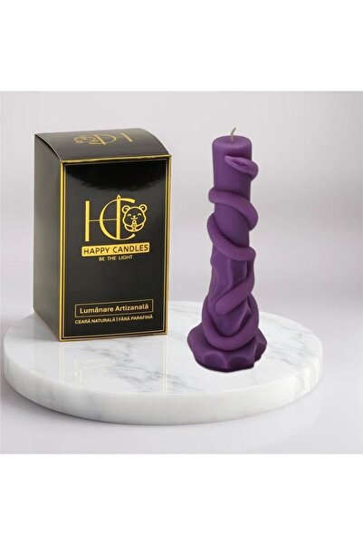 Happy Candles Lumanare parfumata din ceara de soia, Soapta Viperei, Liliac, Halloween