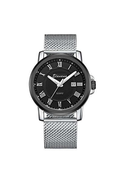 Elanova Men's Stainless-Steel Analog Wrist Watch EL25SB