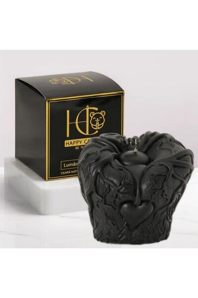 Happy Candles Lumanare din ceara de albine, Inima Bantuita, Model 1, Halloween