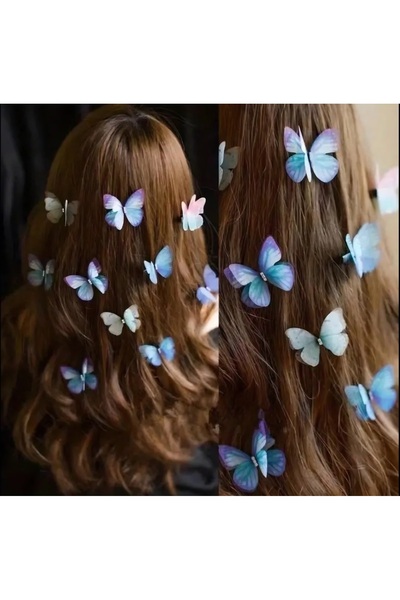 Beauty Box Set fermecător de agrafe de păr 3D cu fluturi – Ornamente colorate...