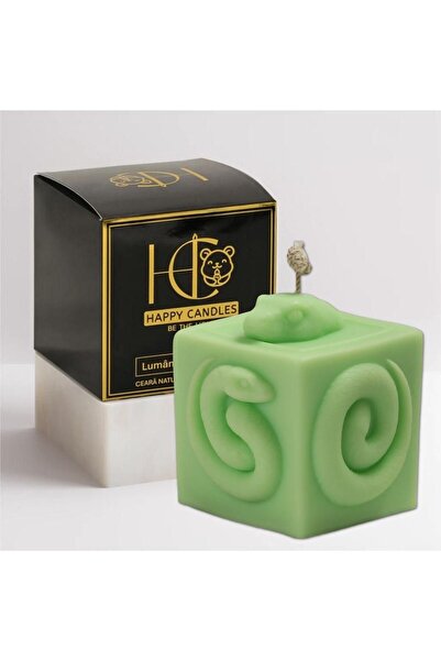 Happy Candles Lumanare parfumata din ceara de soia, Cutia Fatala, Placinta de Dovleac, Halloween