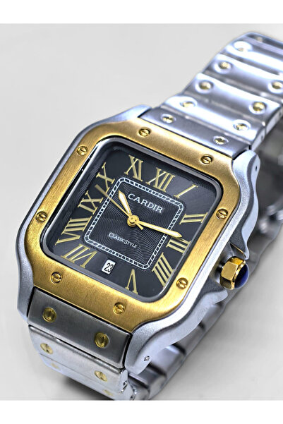 CARDIR ساعة يد للرجال من الستانلس بتصميم عصري مقاوم للماء، ساعة يد كلاسيكية ف...