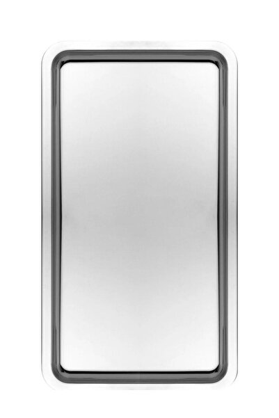 Atlas Mutfak Paslanmaz Çelik Gümüş Renk Dikdörtgen Geniş Metal Düz Sunum Tepsisi Çay Kahve Tatlı Sunum 1 Adet