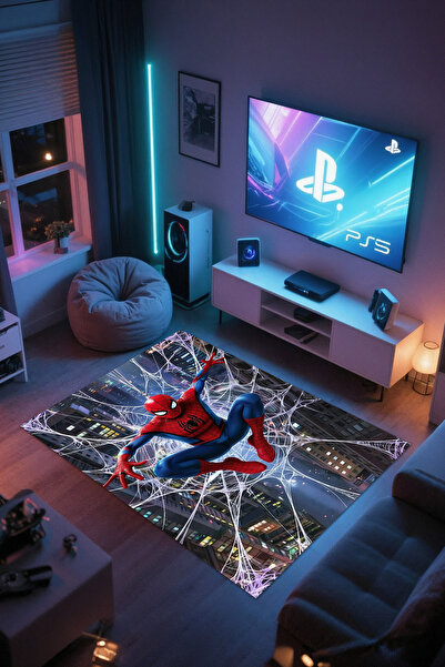 Reyhani SPİDER MAN Kaymaz Taban Makinede Yıkanabilir Gaming Oyuncu Gamer Genç...