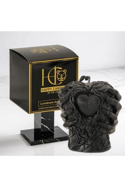 Happy Candles Lumanare din ceara de albine, Inima Bantuita, Model 4, Halloween