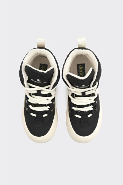 derinet Bağcıklı Yüksek Taban Kadın Bot