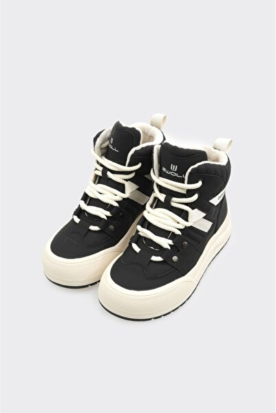 derinet Bağcıklı Yüksek Taban Kadın Bot