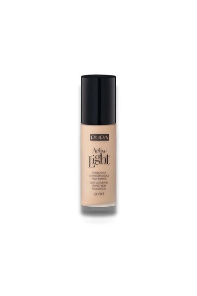 Pupa , Active-Light, Oil Free, Illuminating, Liquid Foundation, 050, Golden Beige, 30 ml