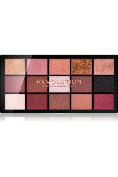 MAKEUP REVOLUTION , Reloaded, Eyeshadow Palette, Affection, 15 Shades, 16.5 g