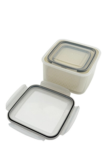 B&D SQUARE FOOD CONTAINER SET3PCS