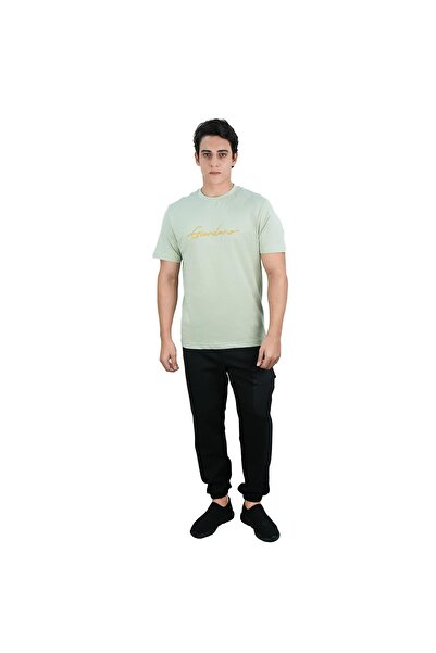 Giordano Men's Slim Fit Cotton Signature Print Tee