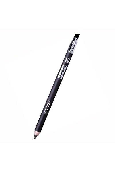 Pupa , Multiplay, Double-Ended, Eyeshadow & Kajal Eyeliner 2-In-1, 08, Basic Brun, 1.2 g *Tester