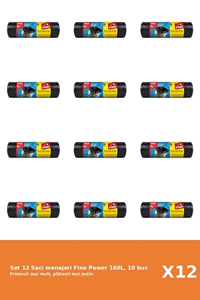 Fino Set 12 Saci menajeri Power 160L, 10 buc
